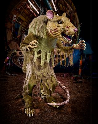 4 Ft 2 In Mutant Sewer Rat Animatronic