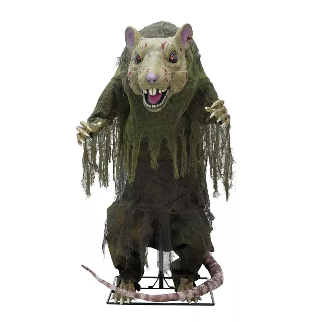 4 Ft 2 In Mutant Sewer Rat Animatronic