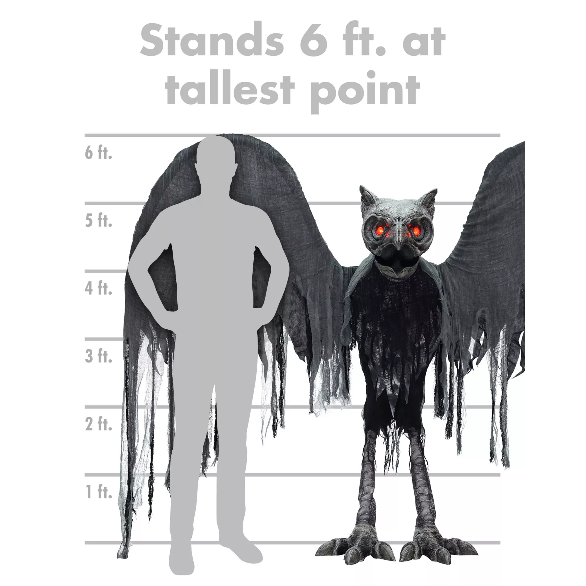 6 Ft Night Owl Animatronic at Spirit Halloween