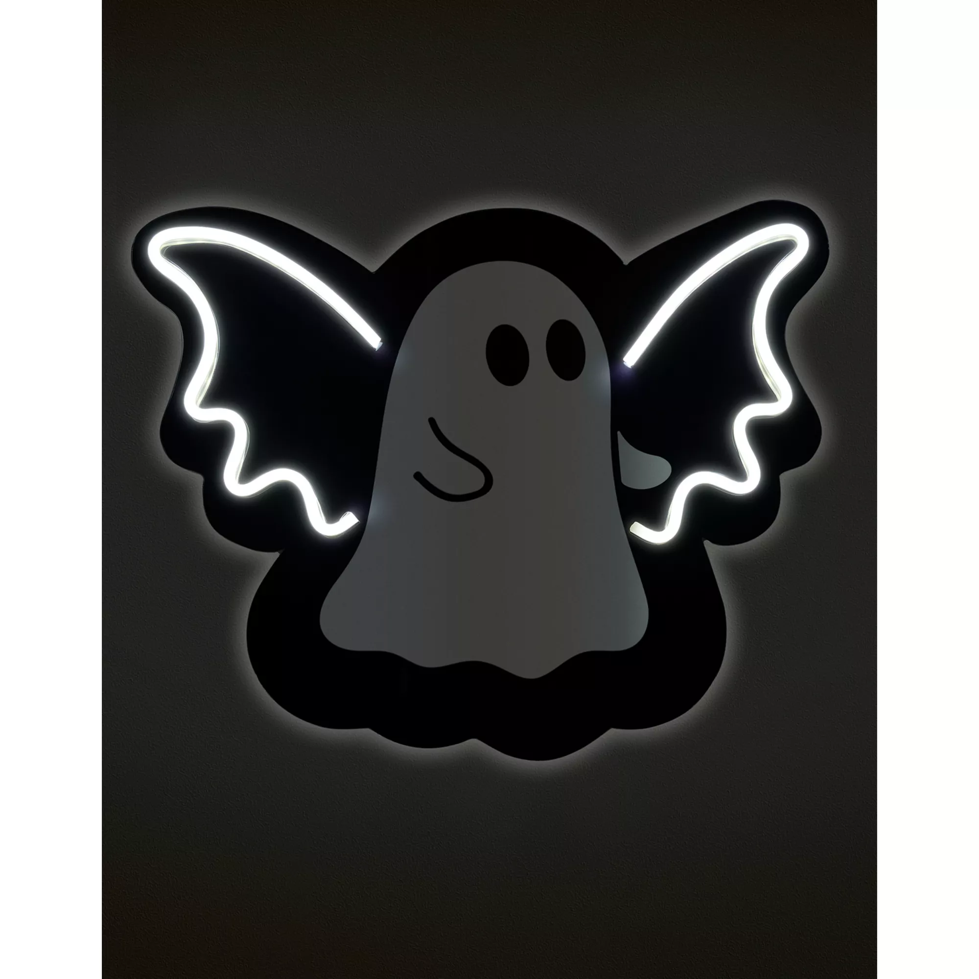 Ghost Bat Neon LED Light-Up Sign at Spirit Halloween