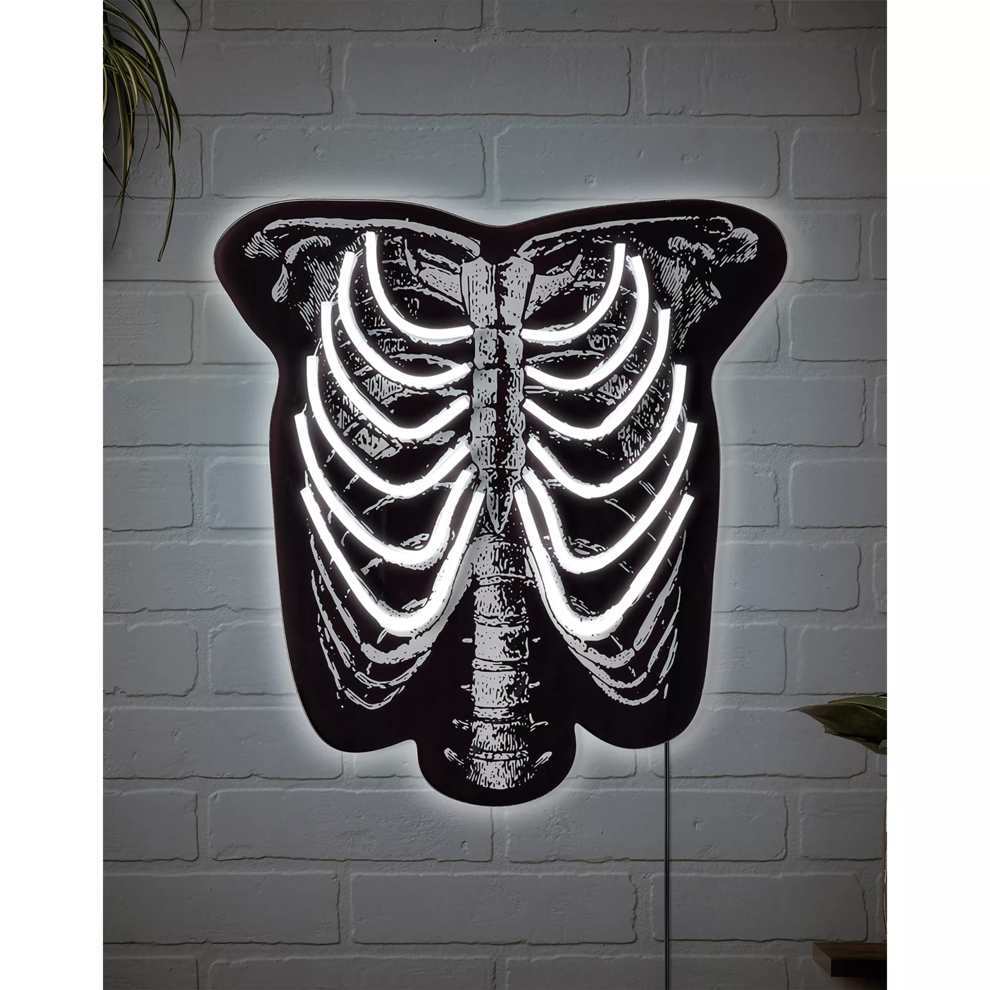 Skeleton Torso Neon LED Light-Up Sign at Spirit Halloween
