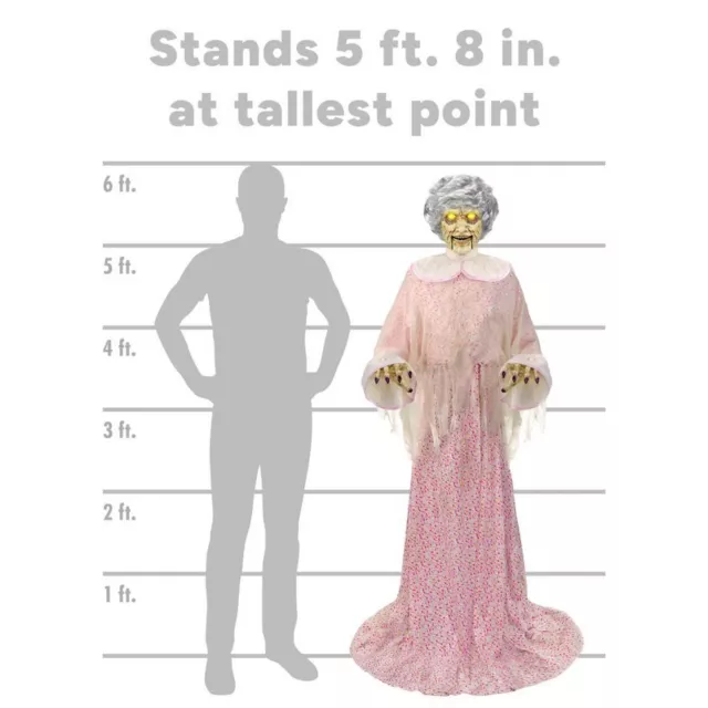 5 Ft 8 In Twisted Grandma Animatronic at Spirit Halloween