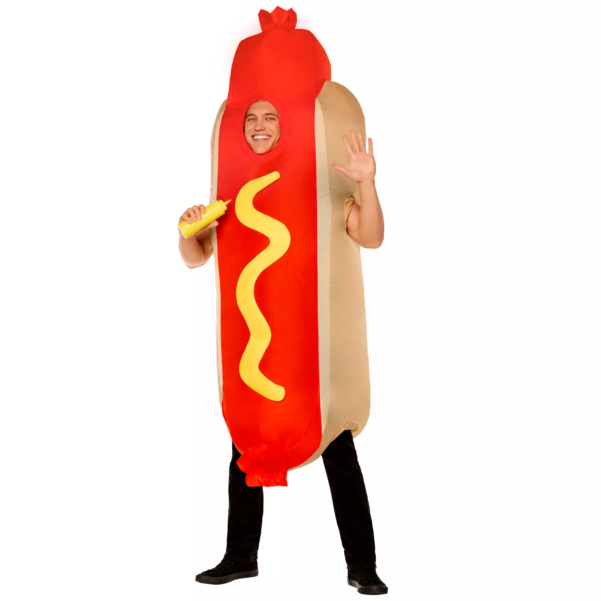 Adult Inflatable Hot Dog Costume at Spirit Halloween