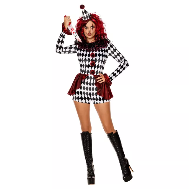 Adult Clown Romper Costume at Spirit Halloween
