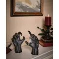Black Clawed Hand Decoration Set at Spirit Halloween