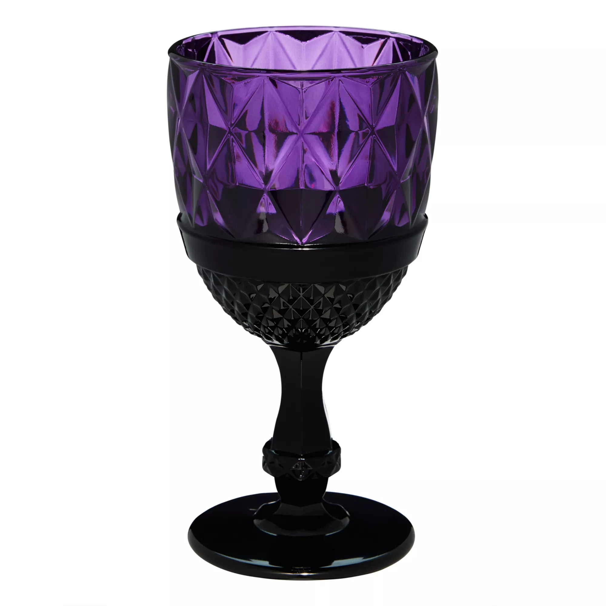 Purple Gothic Glass Goblet at Spirit Halloween