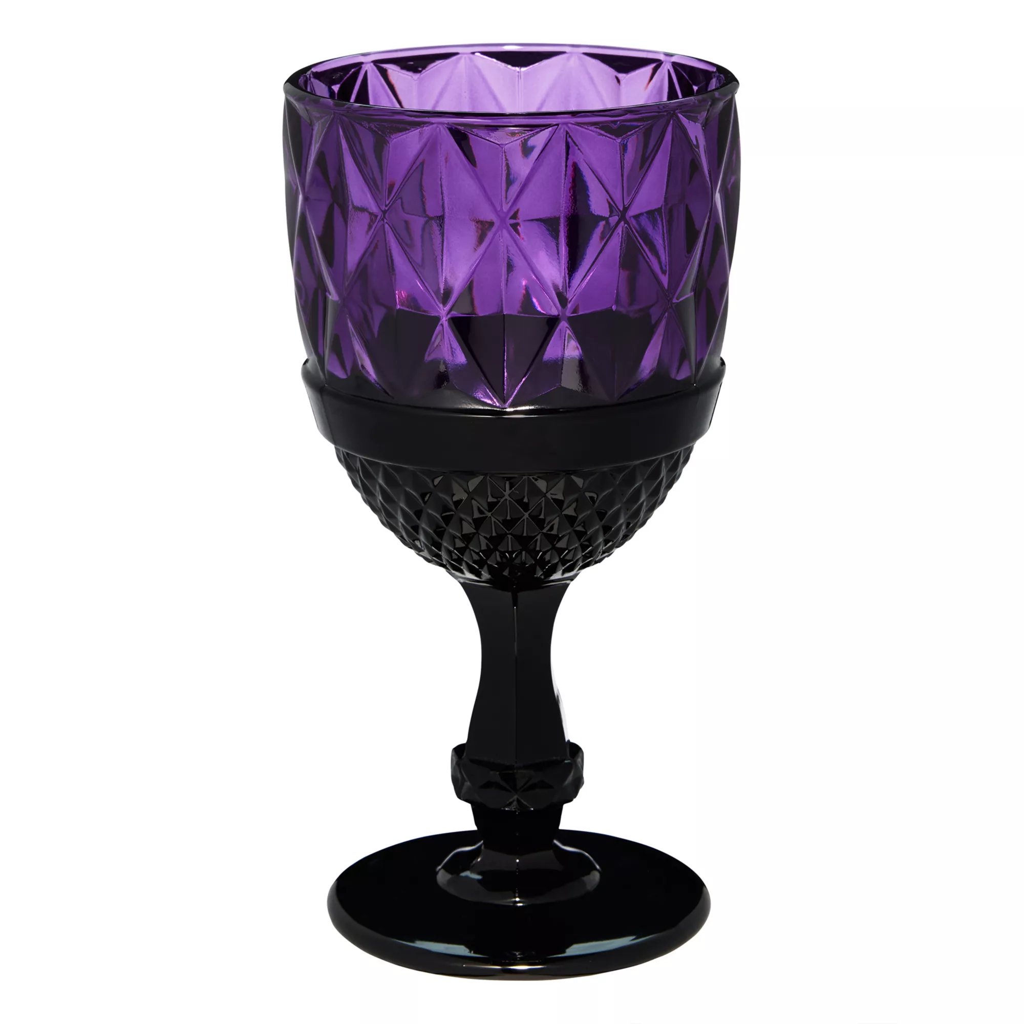 Purple Gothic Glass Goblet at Spirit Halloween