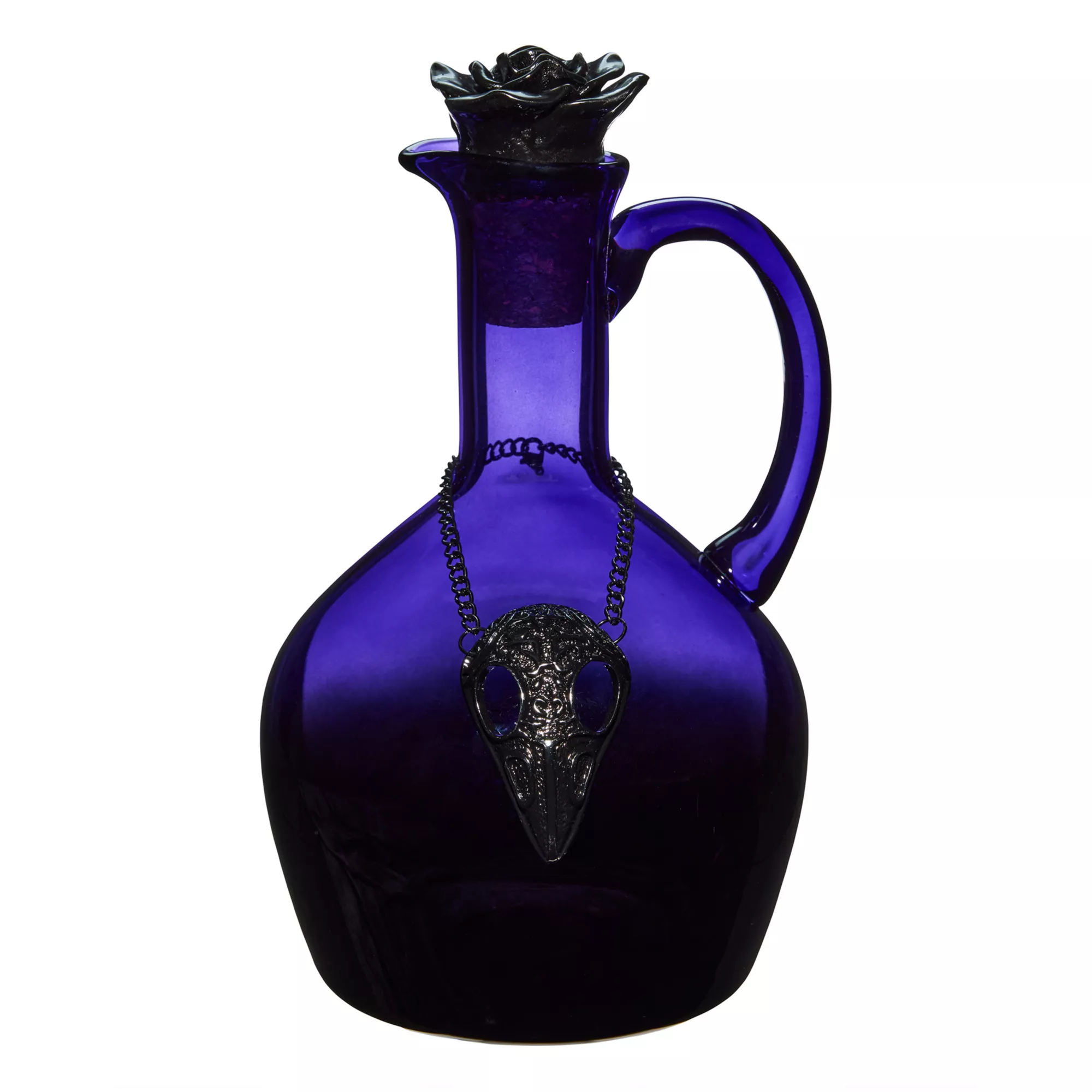 Purple Gothic Glass Rose Decanter at Spirit Halloween