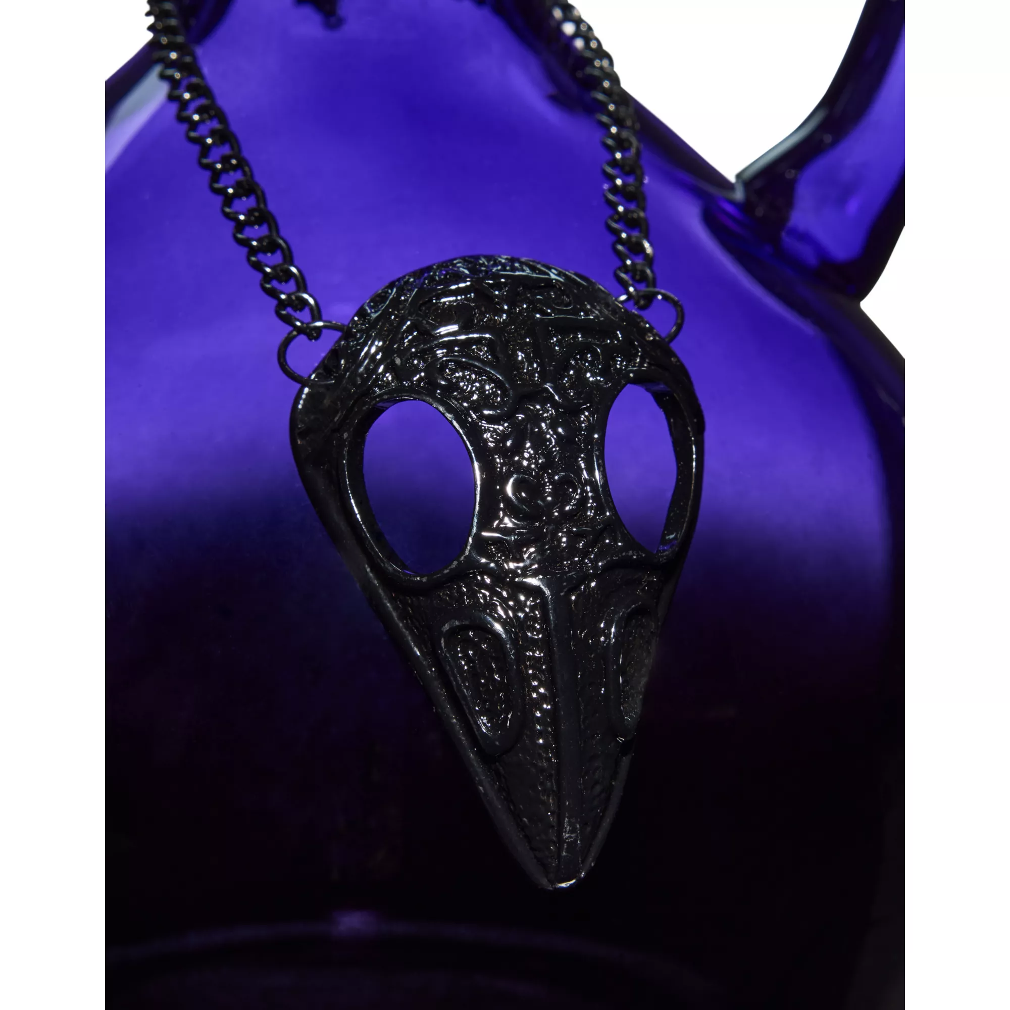 Purple Gothic Glass Rose Decanter at Spirit Halloween