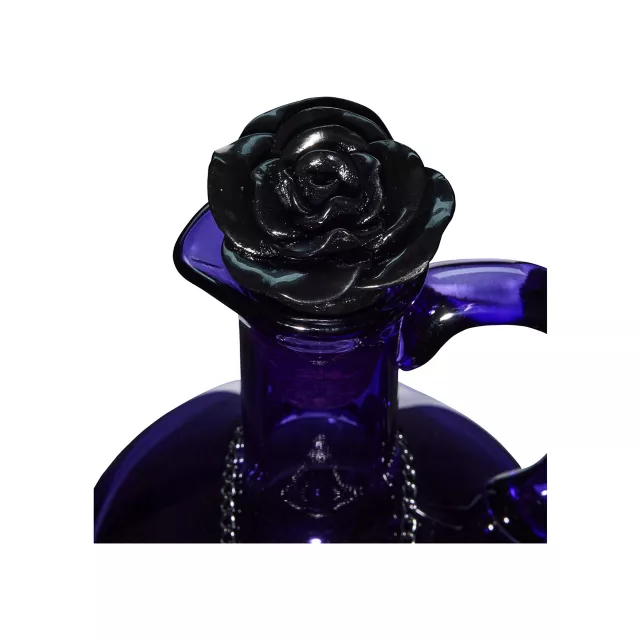 Purple Gothic Glass Rose Decanter at Spirit Halloween