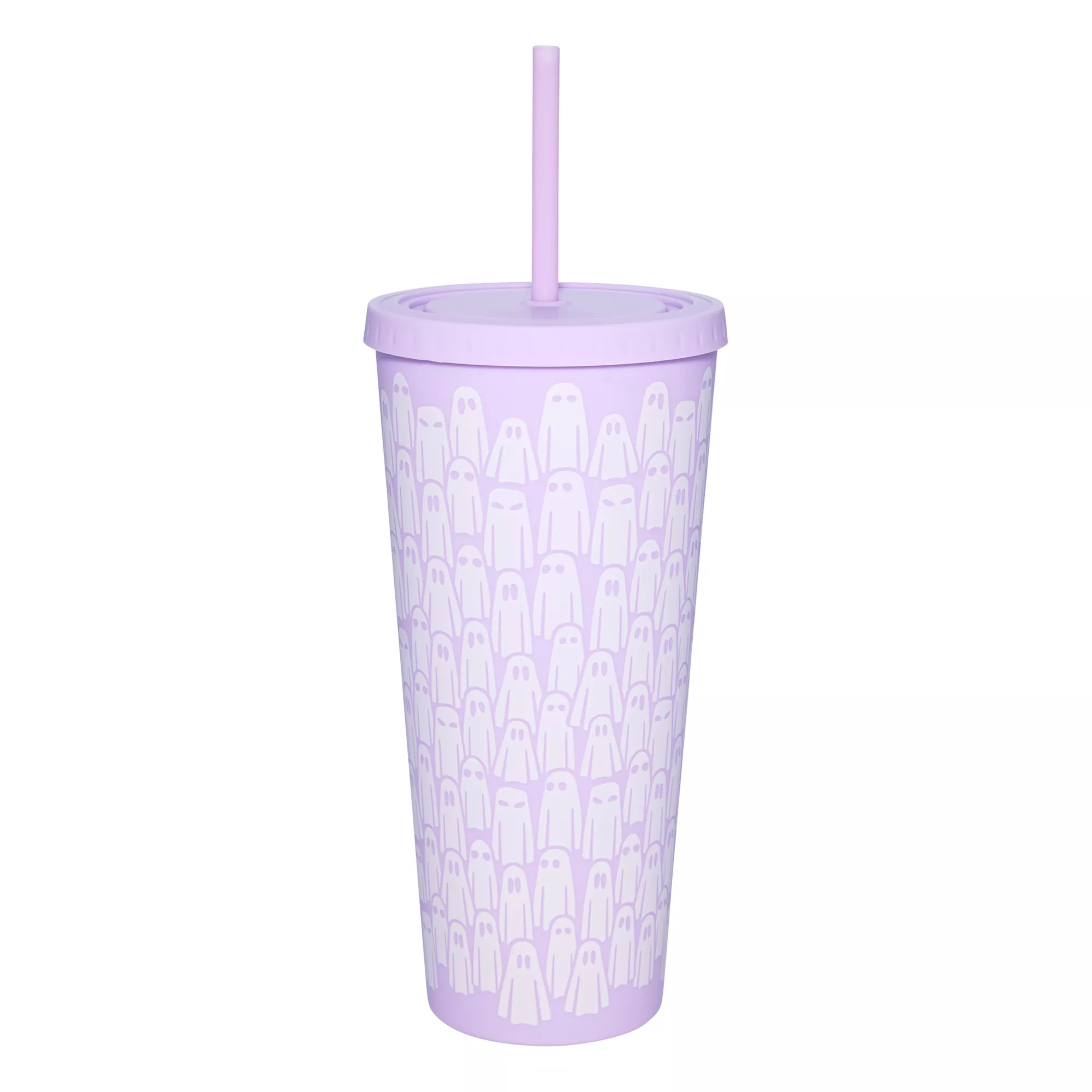Purple Ghost Cup with Straw - 20 oz. at Spirit Halloween