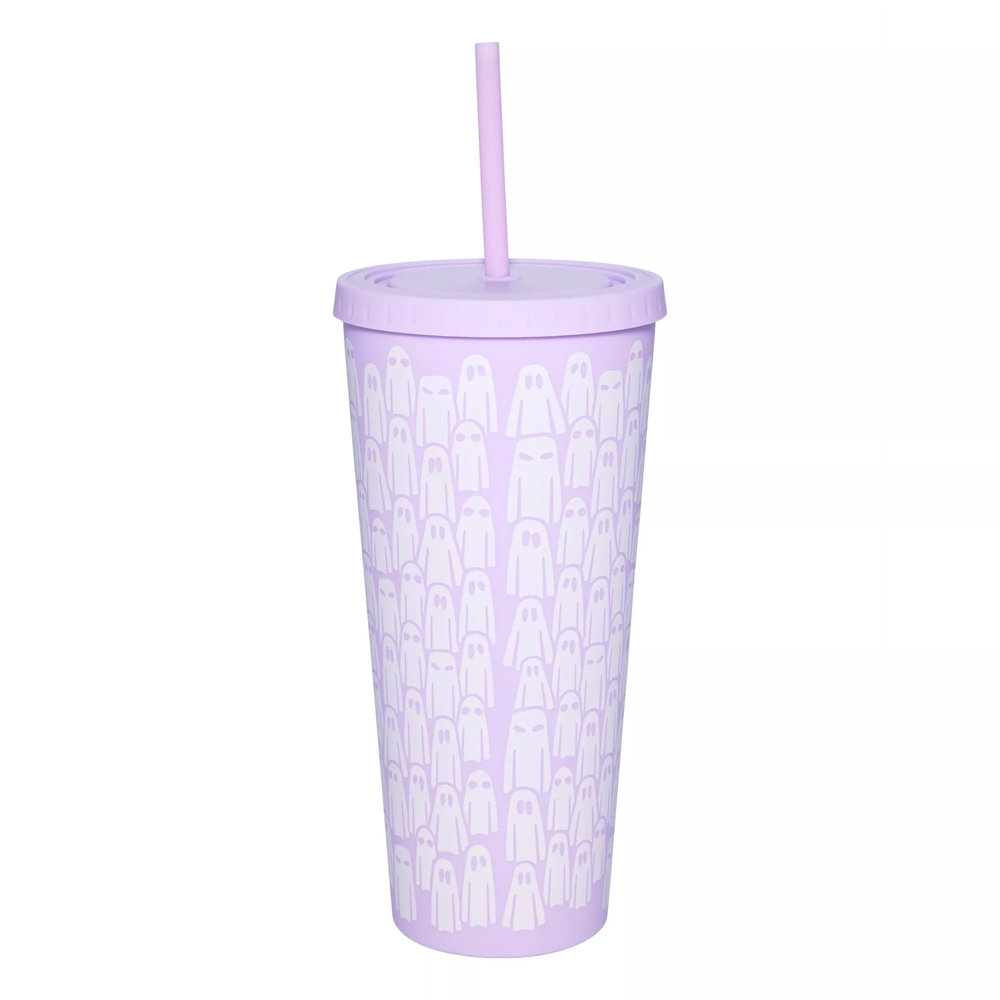Purple Ghost Cup with Straw - 20 oz. at Spirit Halloween