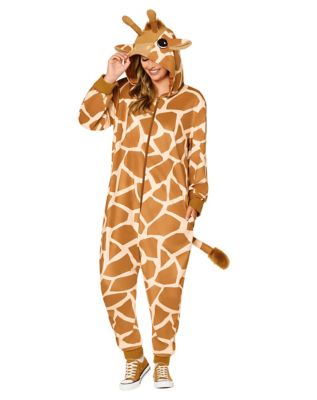 Adult Giraffe Jumpsuit Costume