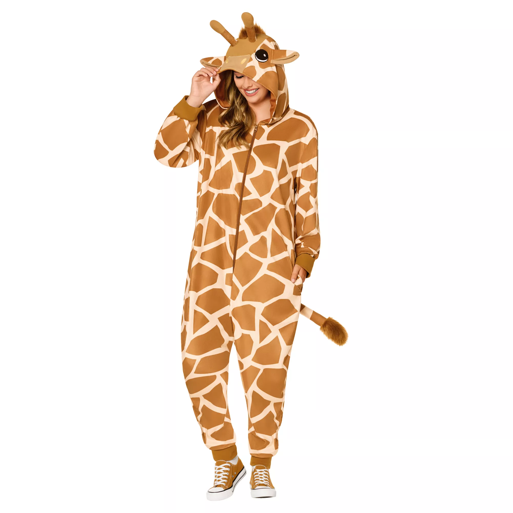 Adult Giraffe Jumpsuit Costume at Spirit Halloween