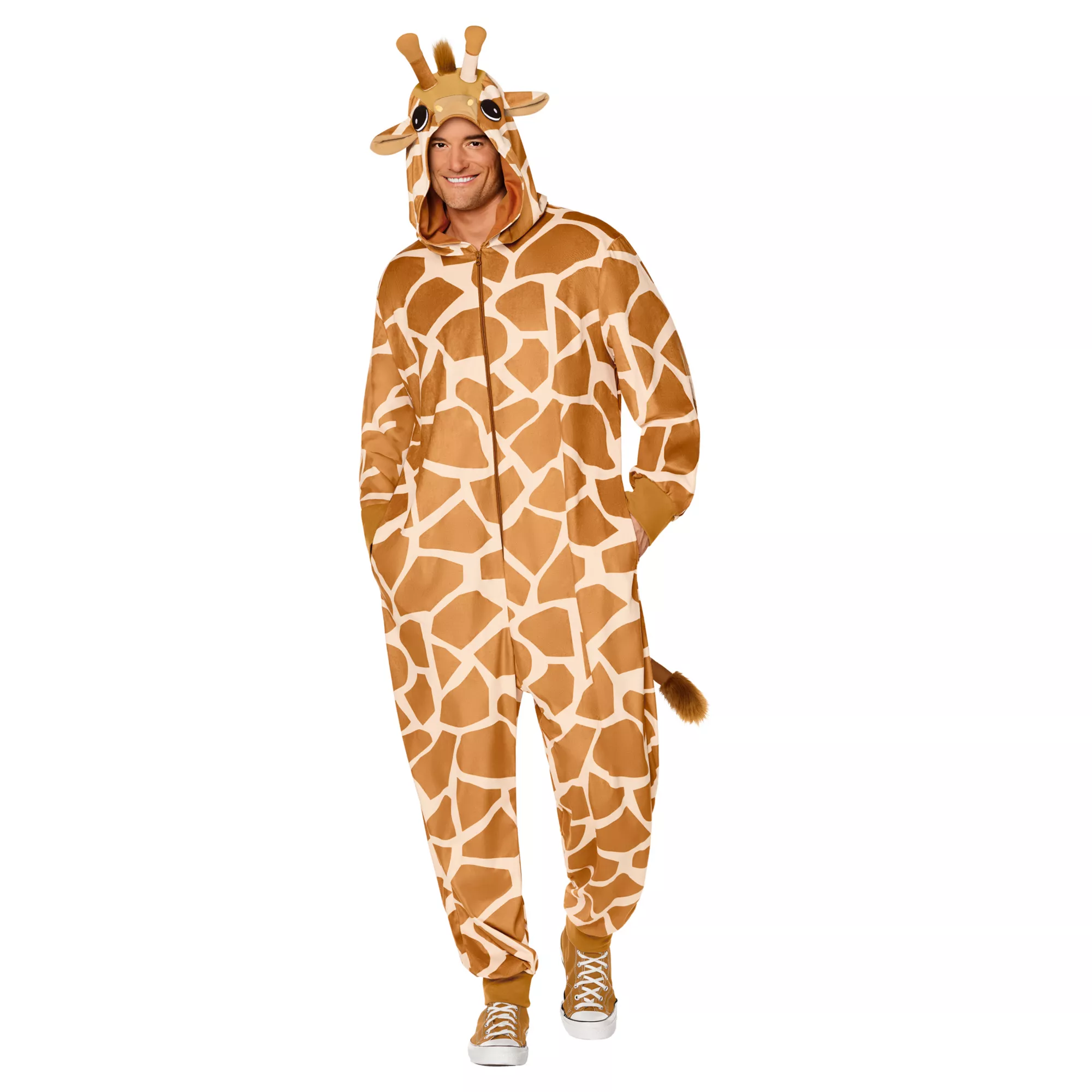 Adult Giraffe Jumpsuit Costume at Spirit Halloween