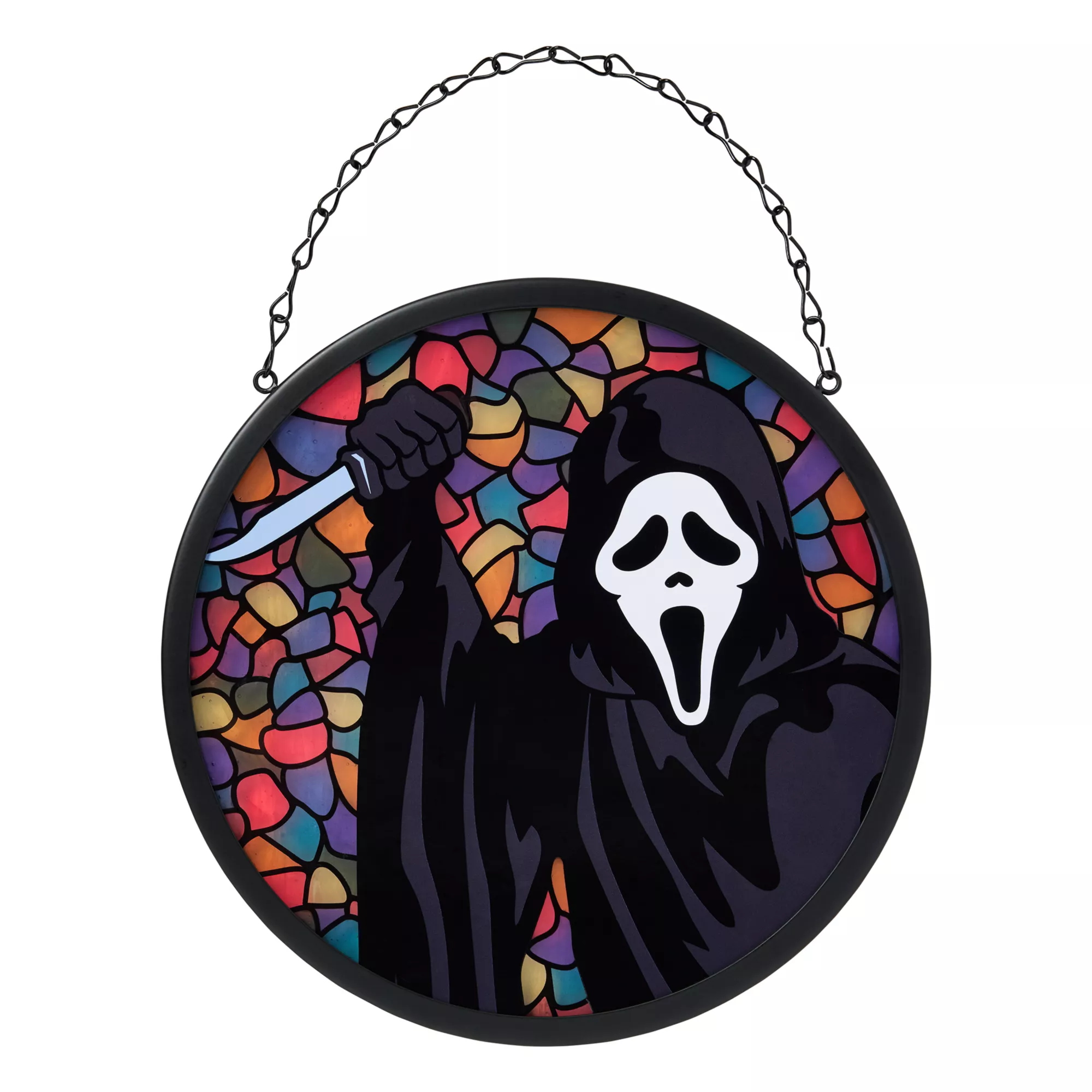 Ghost Face Stained Glass Suncatcher at Spirit Halloween