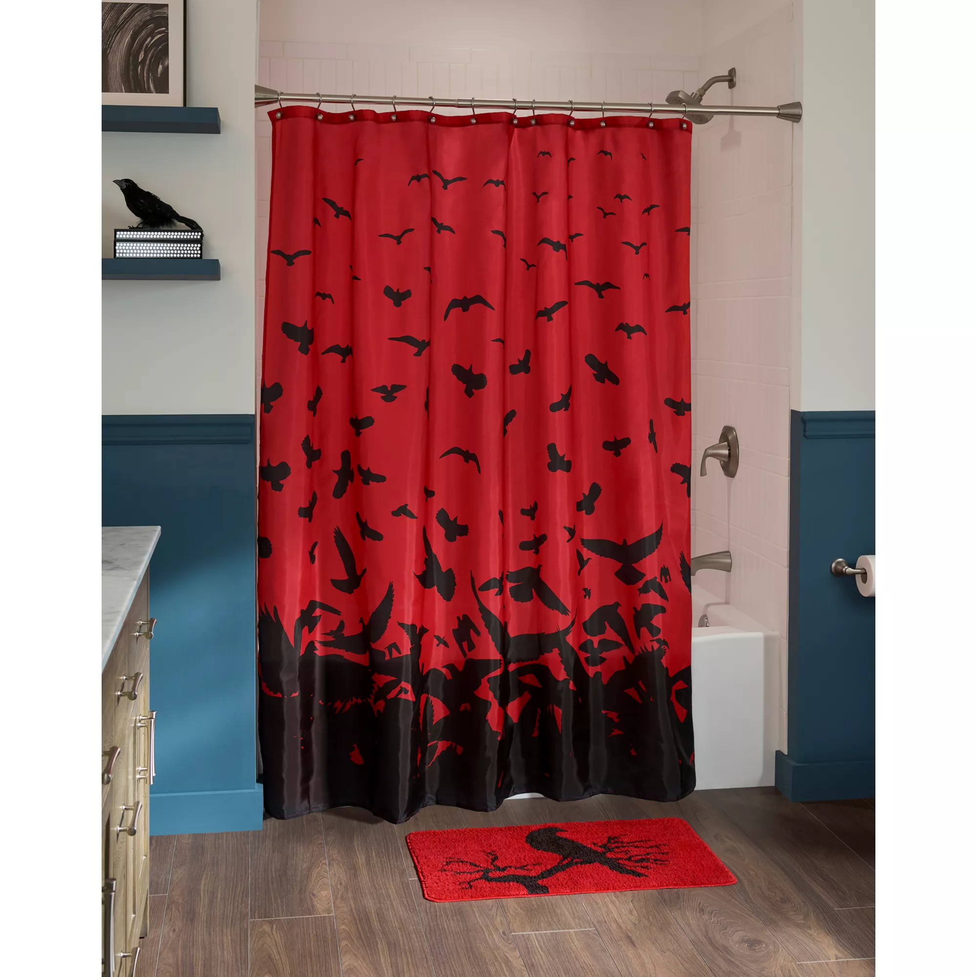 Raven Shower Curtain at Spirit Halloween