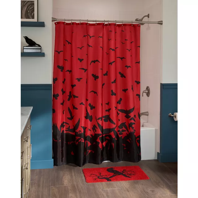 Raven Shower Curtain at Spirit Halloween