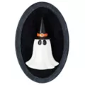 Ghost Witch Cameo Sign at Spirit Halloween