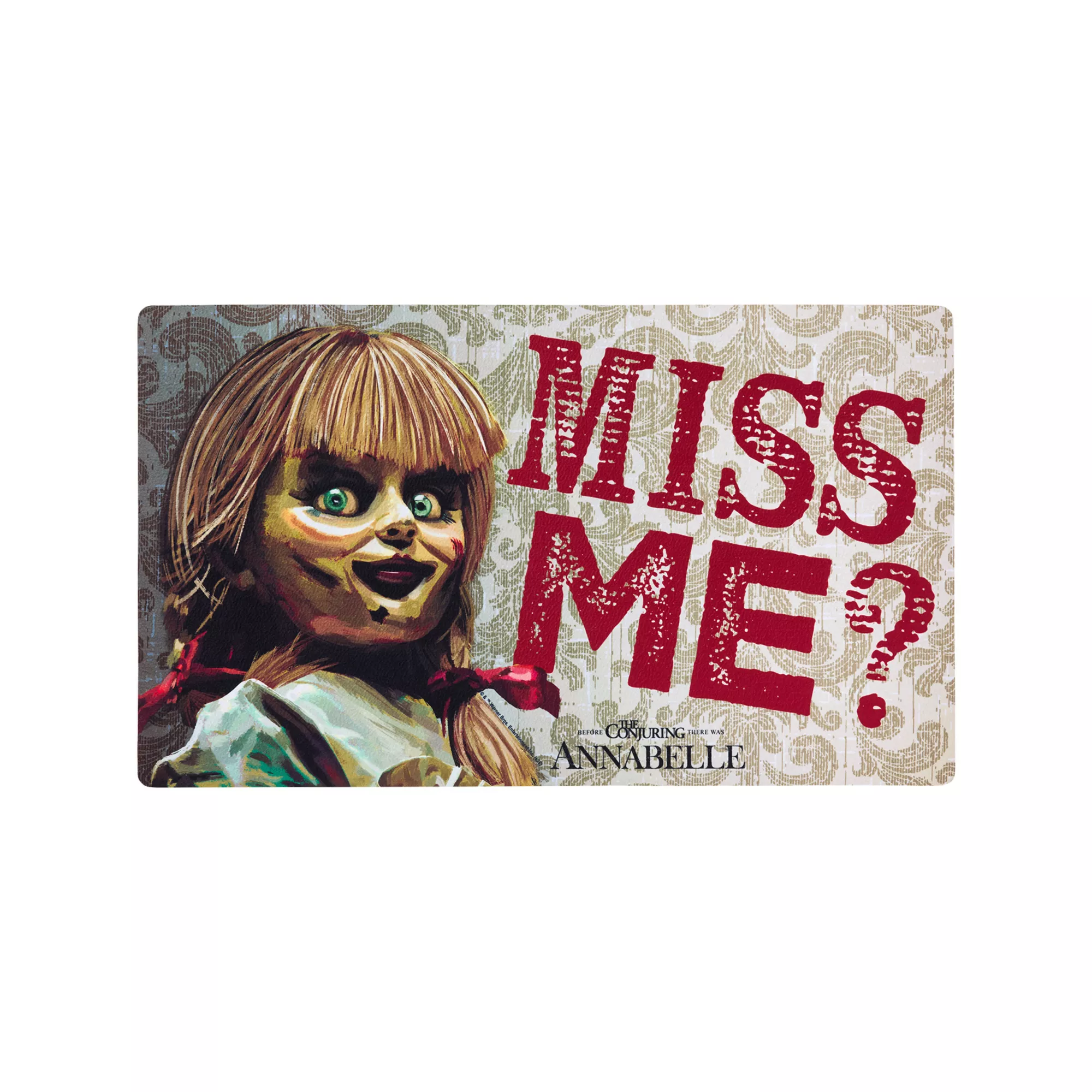 Anabelle Miss Me Doormat at Spirit Halloween