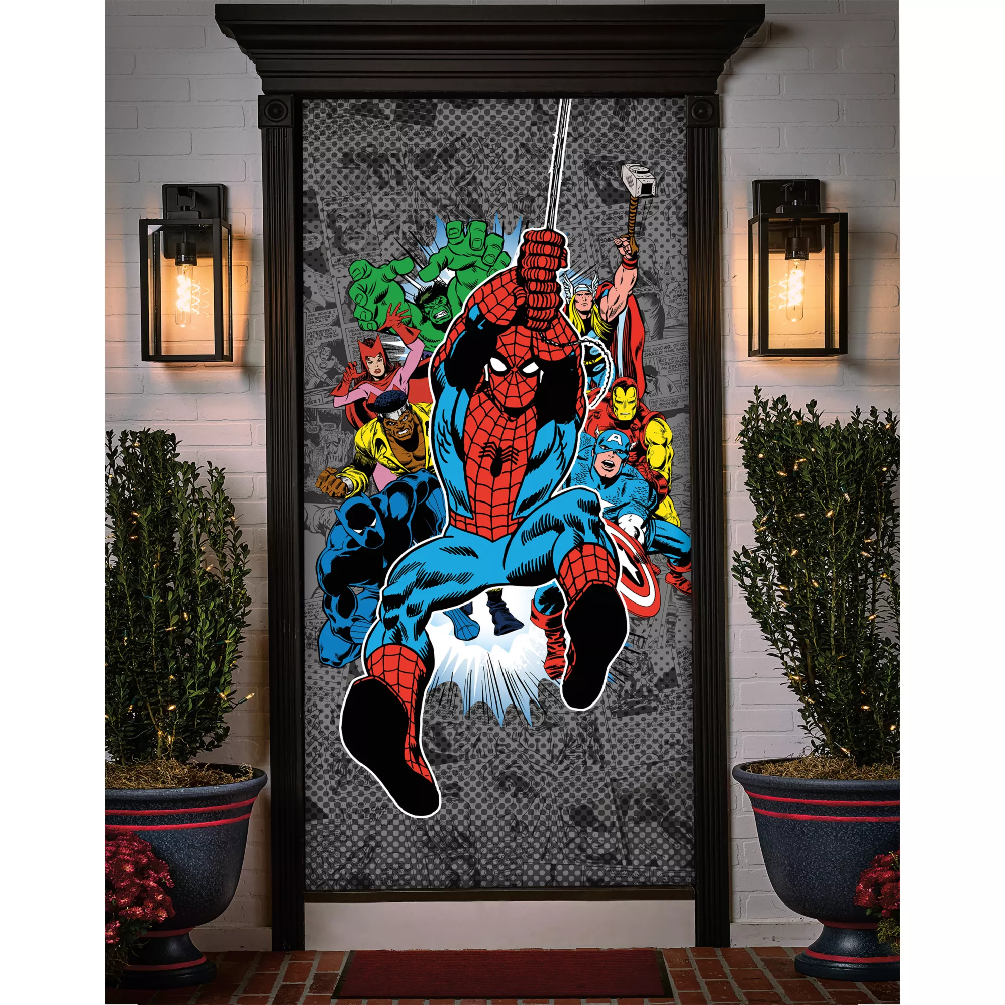 Spider-Man & Friends Door Cover - Marvel Comics Retro at Spirit Halloween