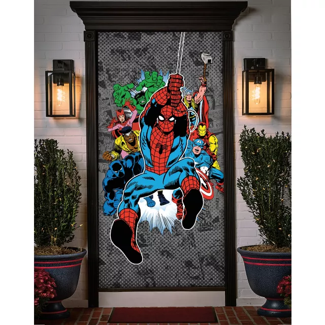 Spider-Man & Friends Door Cover - Marvel Comics Retro at Spirit Halloween
