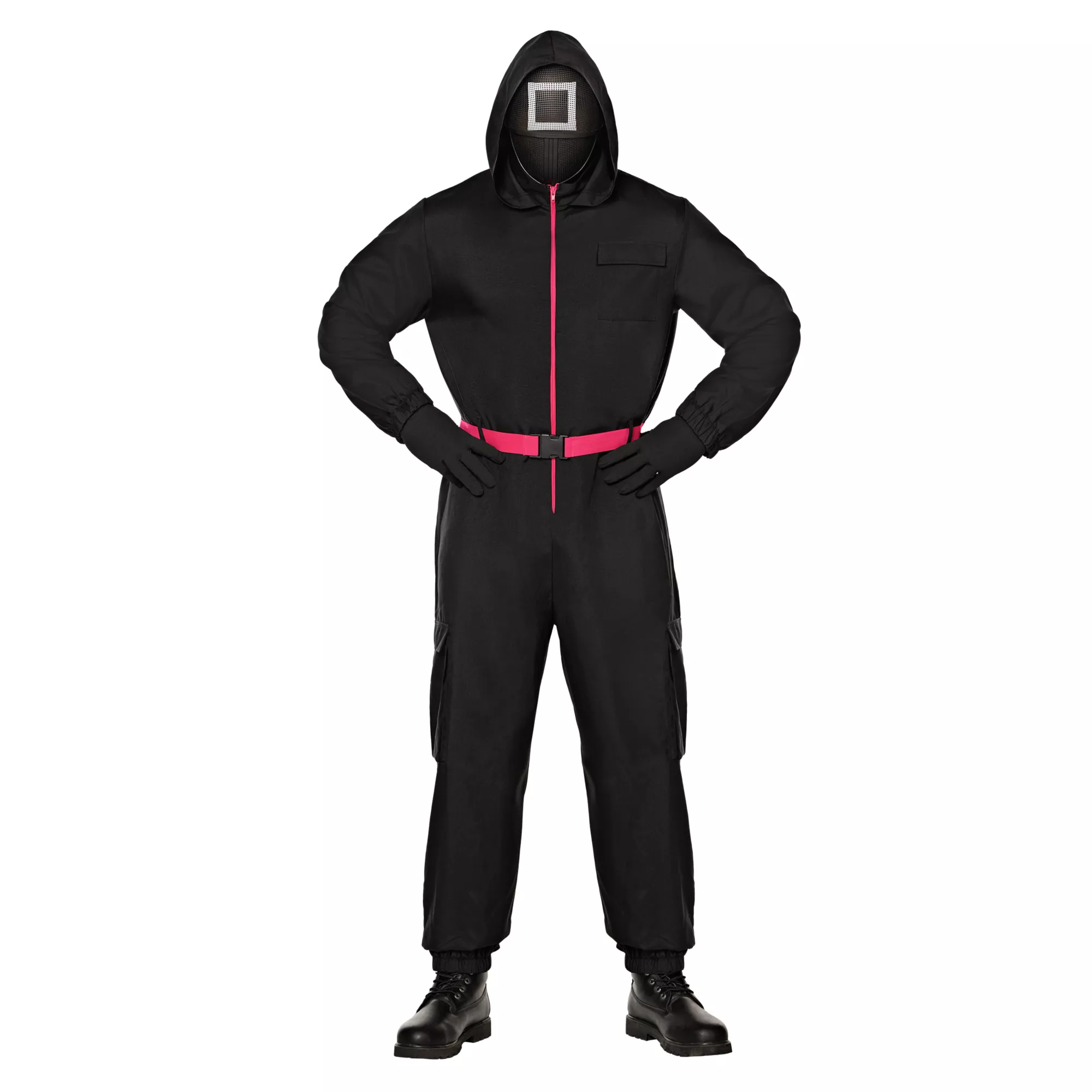Adult Black Guard Costume -  Squid Game at Spencer's