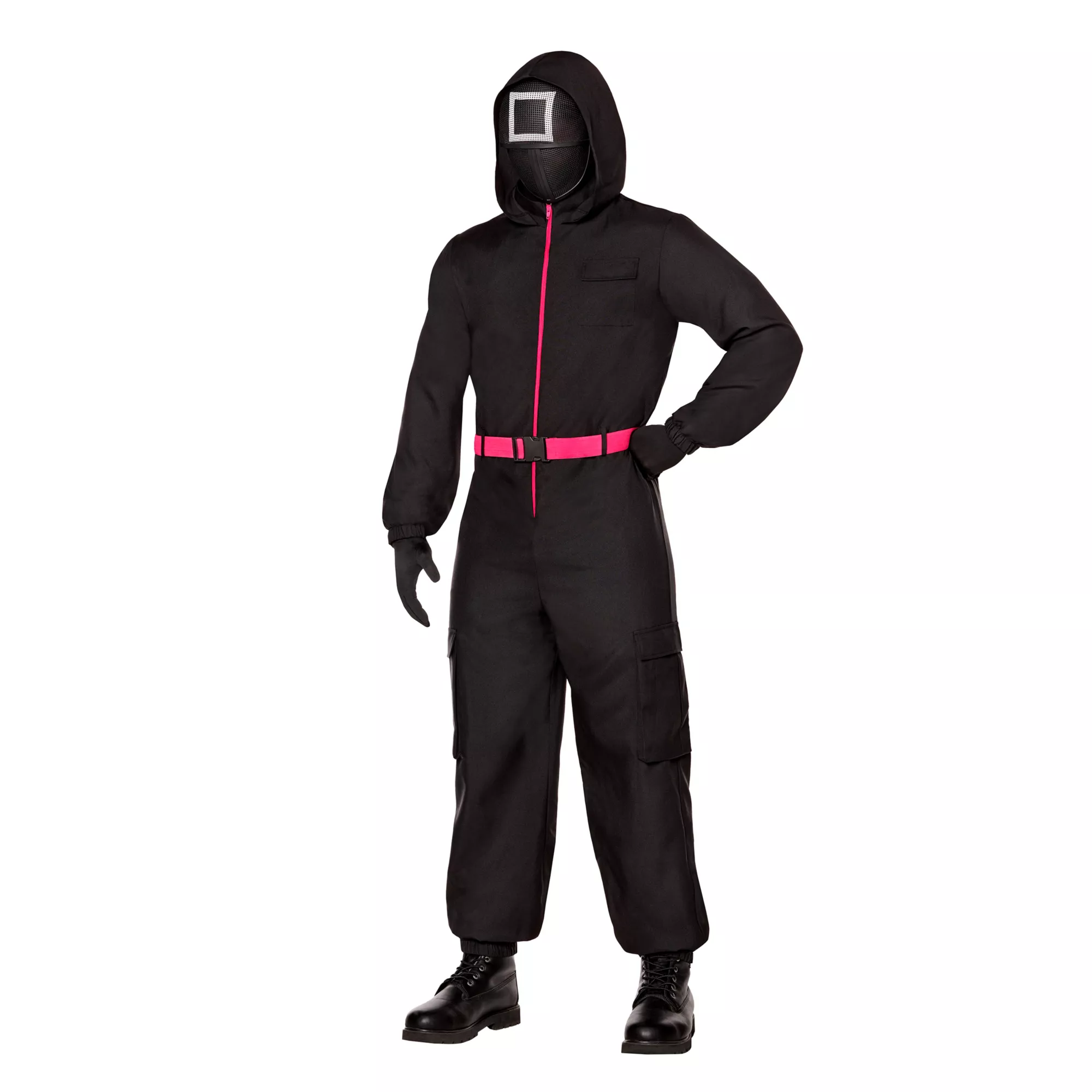 Adult Black Guard Costume -  Squid Game at Spencer's