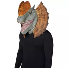Dilophosaurus Full Mask - Jurassic Park at Spirit Halloween