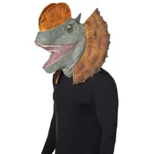 Dilophosaurus Full Mask - Jurassic Park at Spirit Halloween