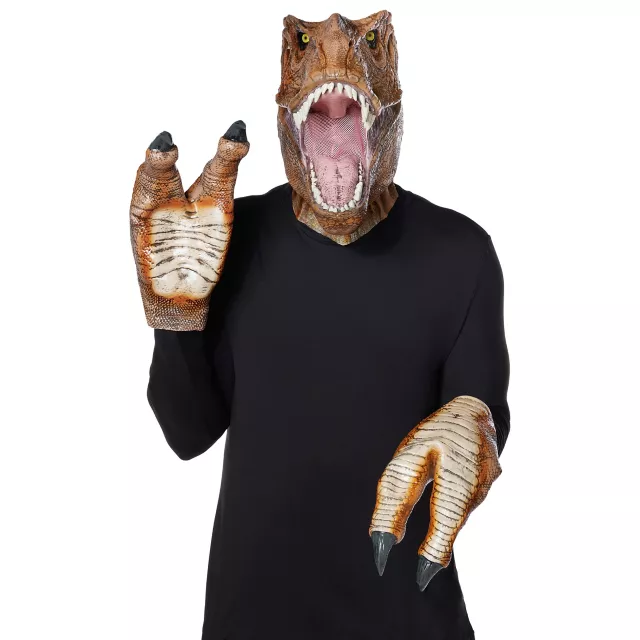 T-Rex Full Mask and Claws Set - Jurassic Park at Spirit Halloween