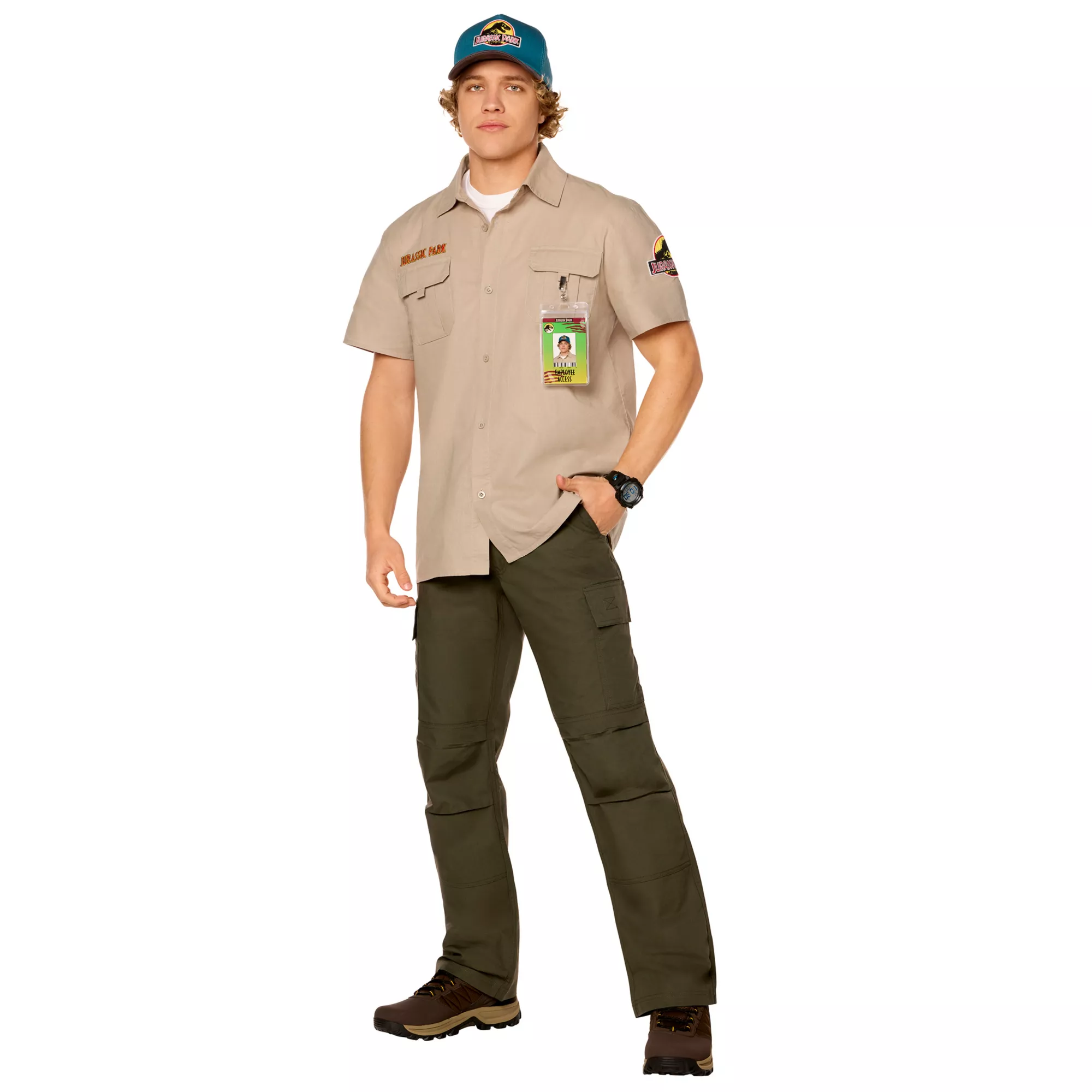 Adult Jurassic Park Work Shirt Costume Kit at Spirit Halloween