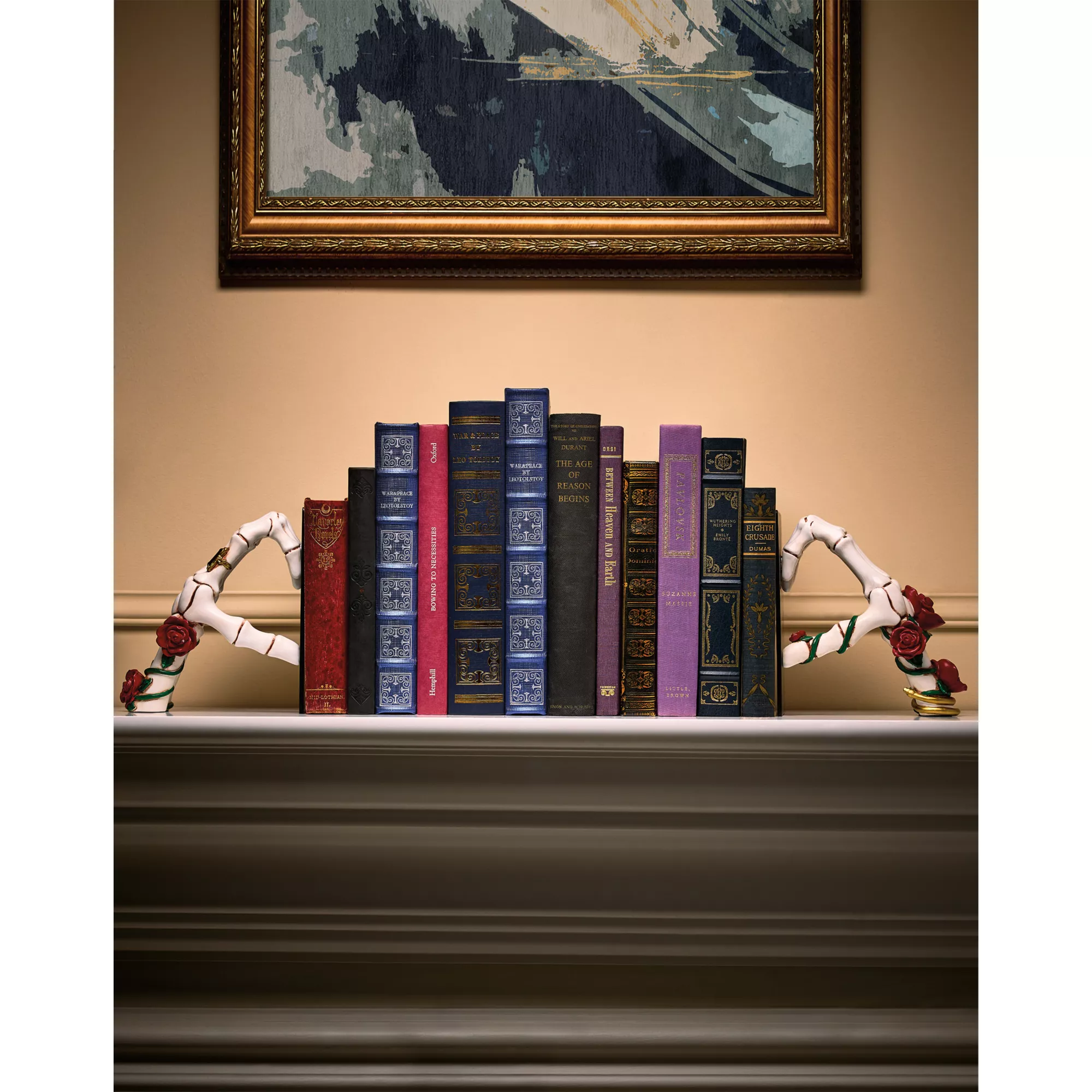 Enchanted Skeleton Heart Bookends at Spirit Halloween