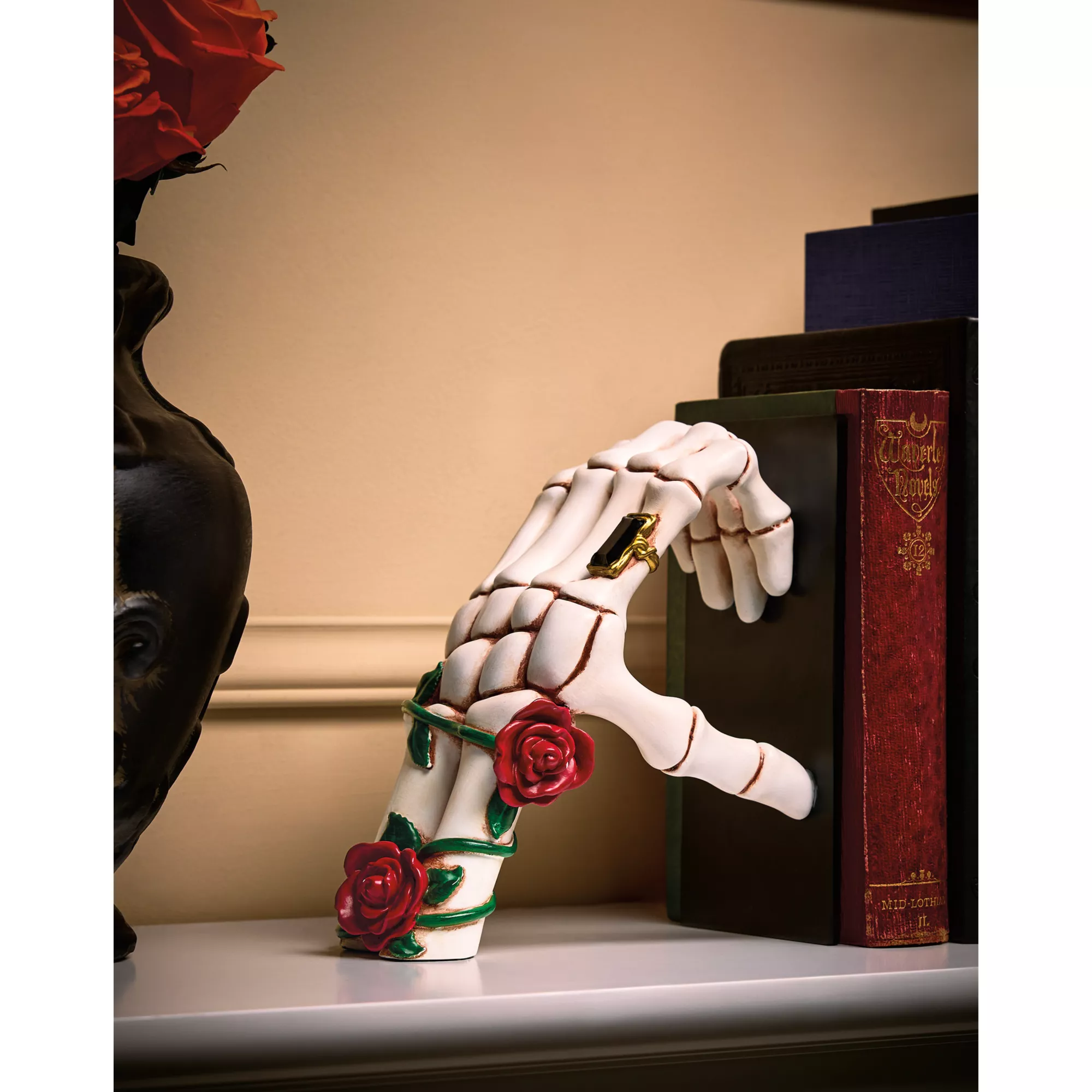 Enchanted Skeleton Heart Bookends at Spirit Halloween