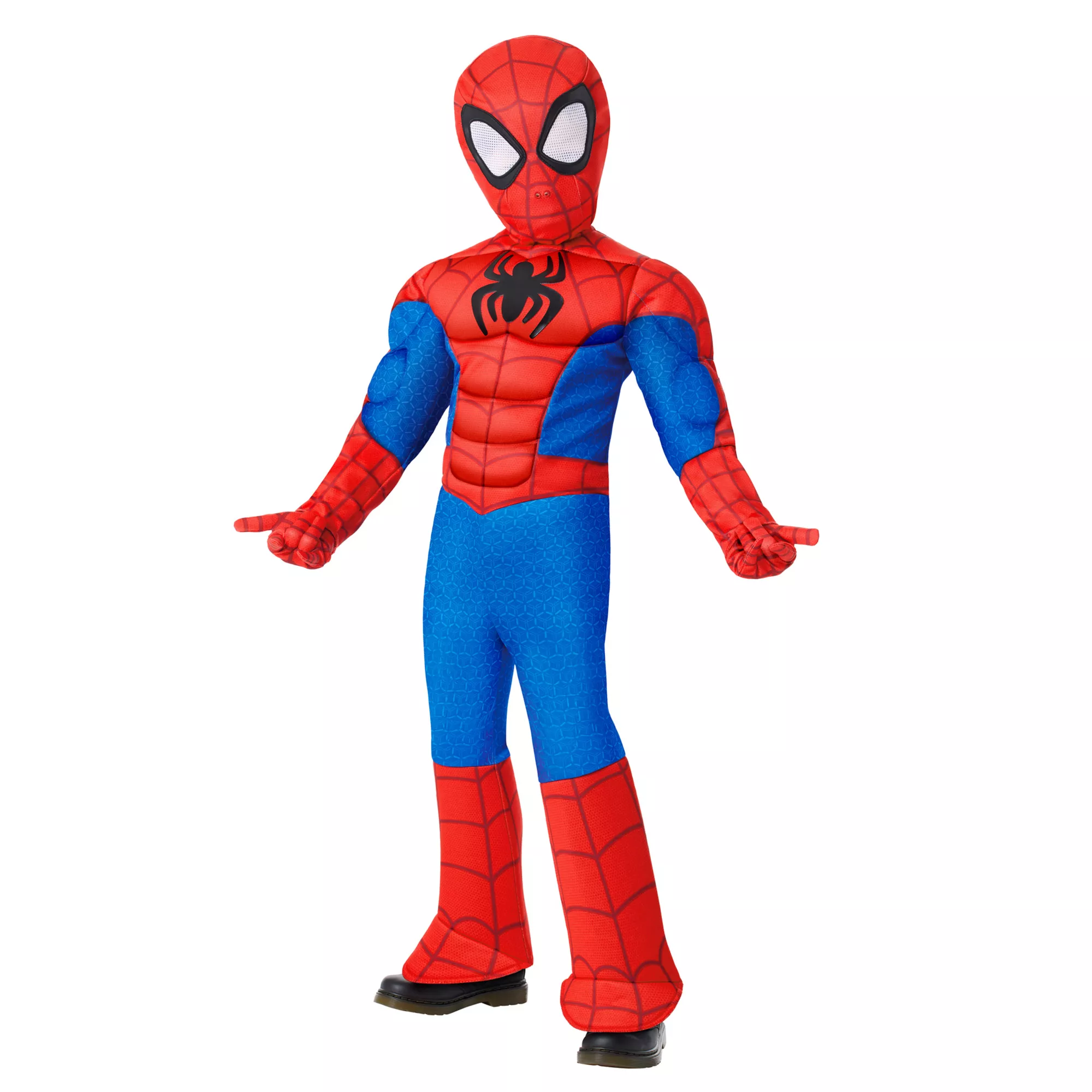 Toddler Spider-Man Muscle Suit Costume - Spidey and His Amazing Friends at Spirit Halloween