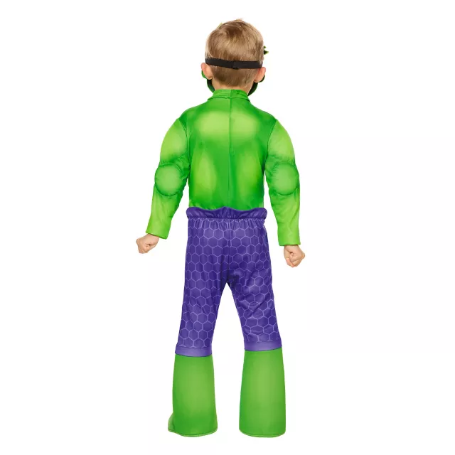 Toddler Hulk Muscle Jumpsuit Costume - Spidey and His Amazing Friends at Spirit Halloween