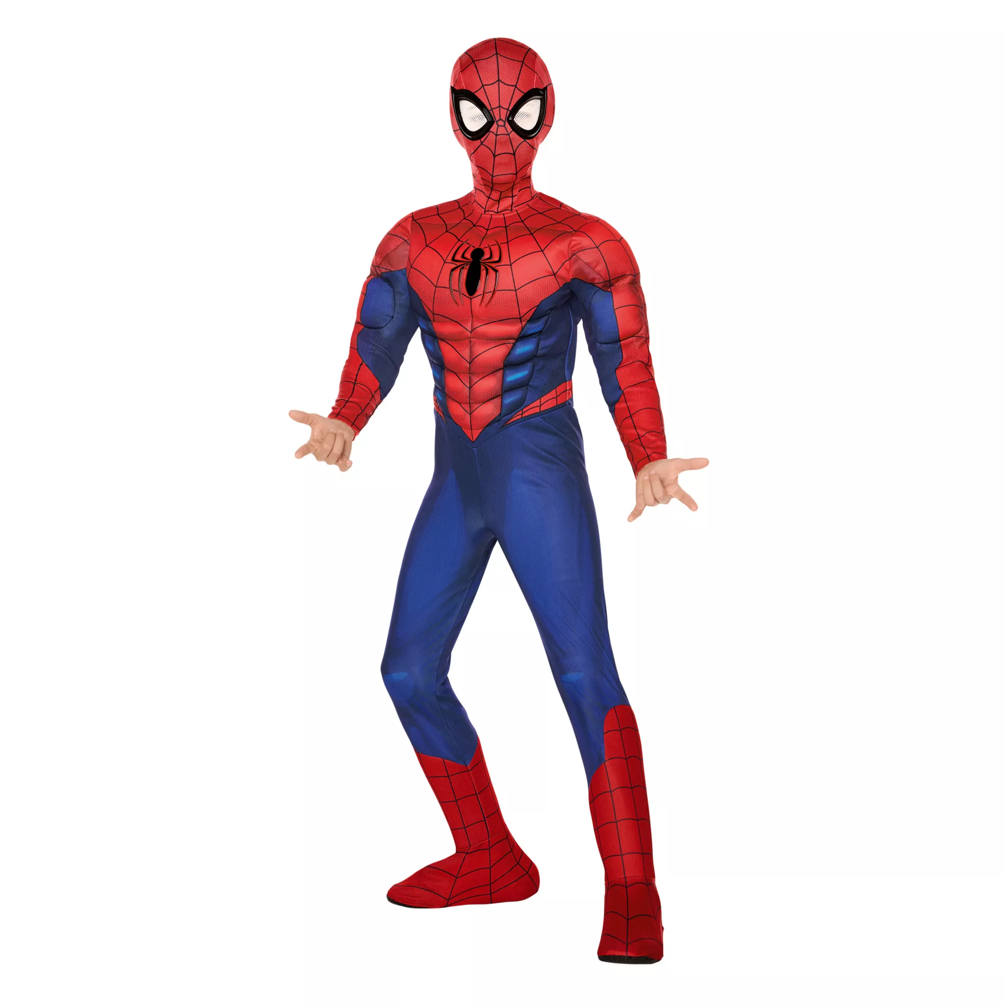 Kids Classic Spider-Man Muscle Jumpsuit Costume at Spirit Halloween