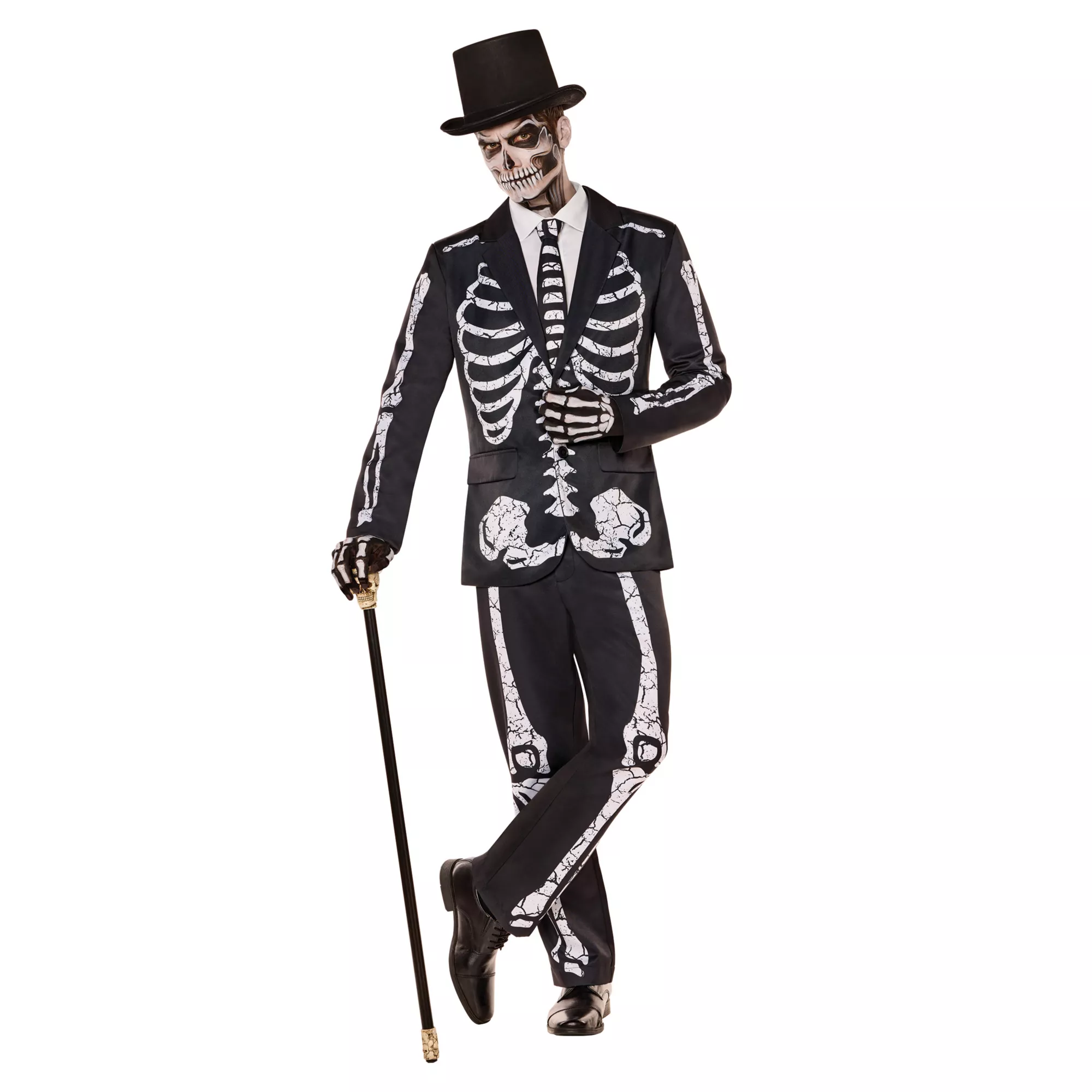 Adult Black Skeleton Suit at Spirit Halloween