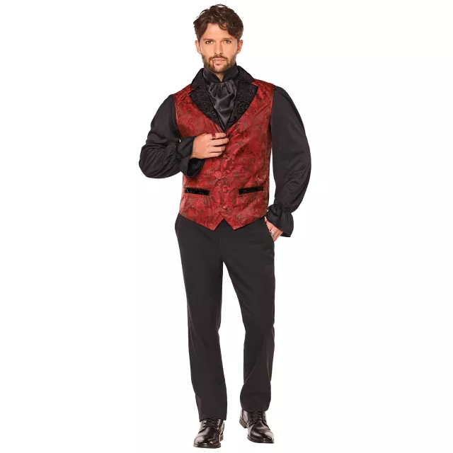 Adult Red Gothic Vampire Twofer Vest - Spirithalloween.com