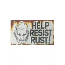 Iron Man Help Resist Rust Sign - Marvel at Spirit Halloween