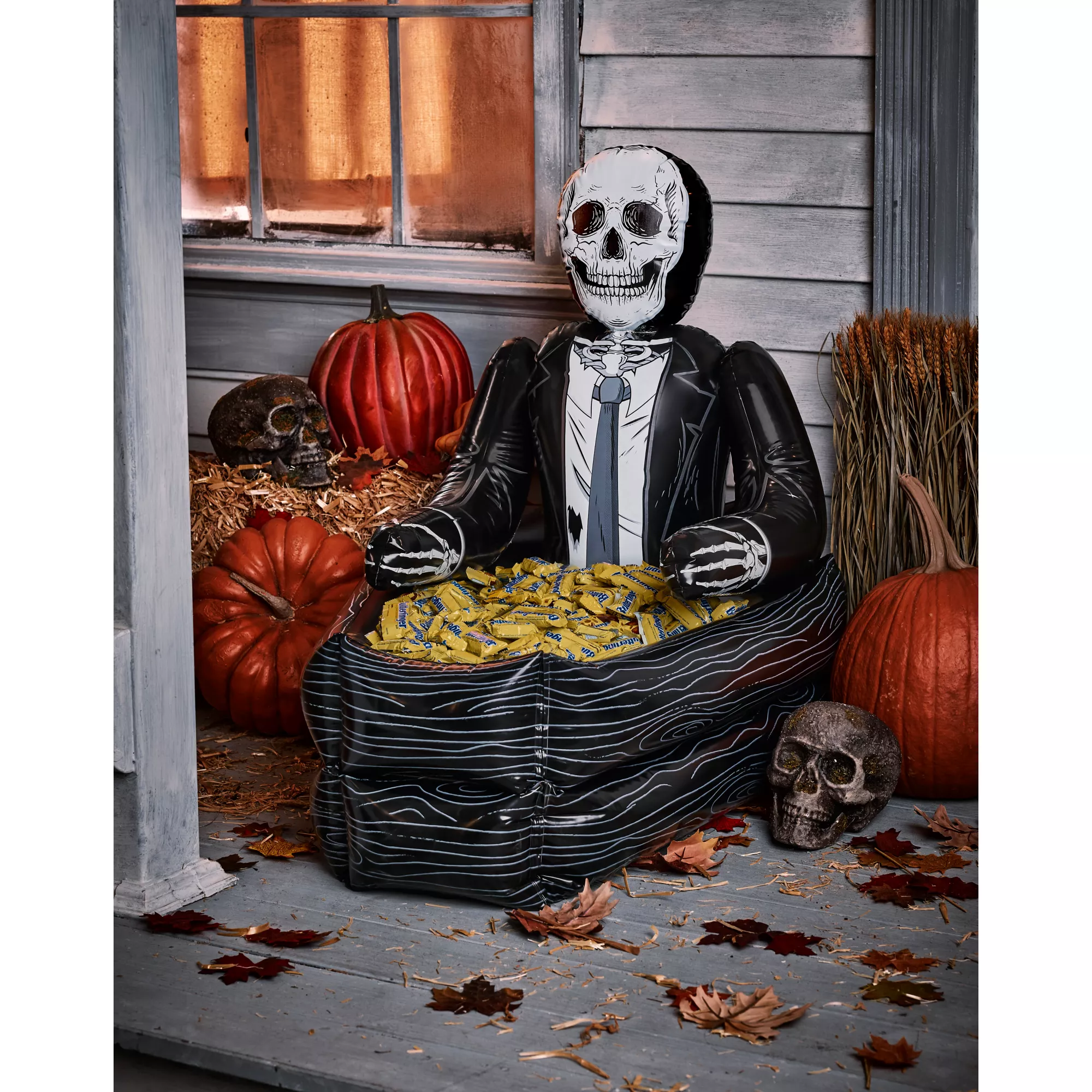 3.5 Ft Inflatable Skeleton Coffin Cooler at Spirit Halloween