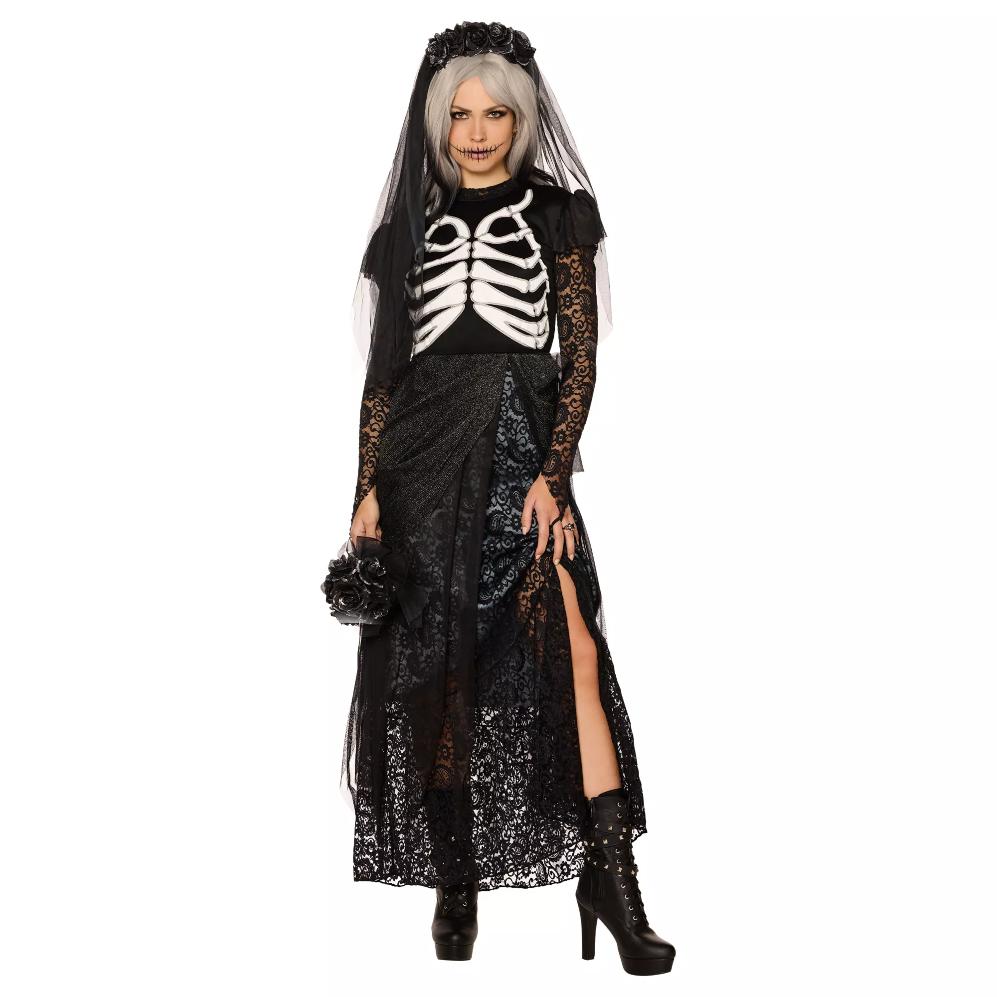 Adult Skeleton Bride Costume at Spirit Halloween