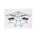Bling Spider Web Face Decal at Spencer's
