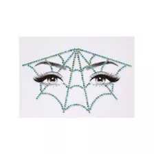 Bling Spider Web Face Decal at Spencer's