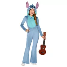 Kids Stitch Flared Leg Jumpsuit Costume - Lilo & Stitch at Spirit Halloween