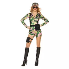 Adult Pink Camo Cutie Romper Costume at Spencer's