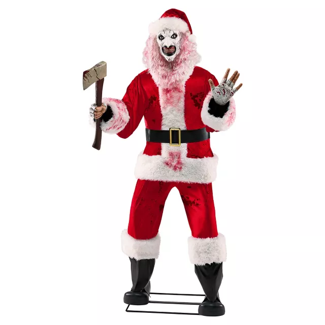 6 Ft 3 In Art the Clown Santa Claus Animatronic – Terrifier 3 at Spirit Halloween