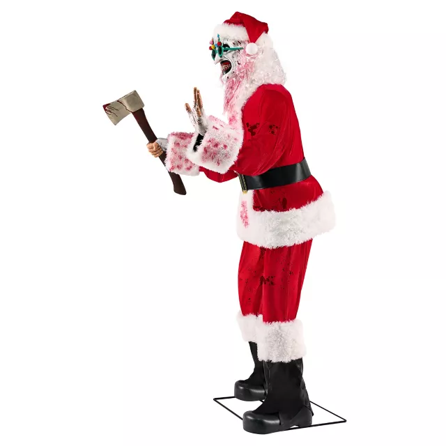6 Ft 3 In Art the Clown Santa Claus Animatronic – Terrifier 3 at Spirit Halloween