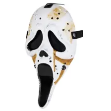 Kids Ghost Face Hockey Half Mask at Spirit Halloween
