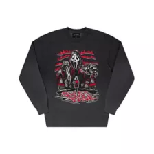 Ghost Face Ombre Crewneck Sweatshirt at Spirit Halloween